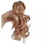 Extensie de par coada ondulata cu cleste 30 cm Cod  SS30-3088 Blond Piersica Deschis